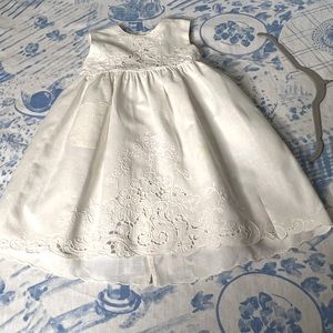 Vintage Girls Paper White Battenburg Open-Back Jumper